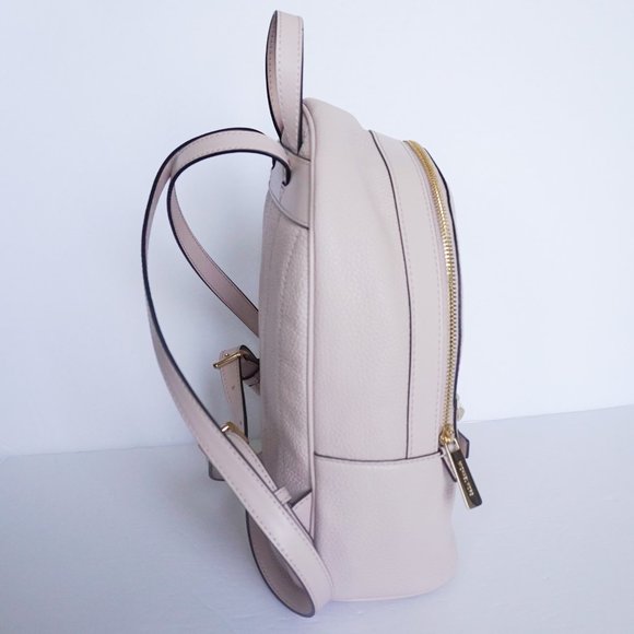 Michael Kors Kenly Medium Backpack Pebbled Leather Pink Gold Toned Studs main image 9